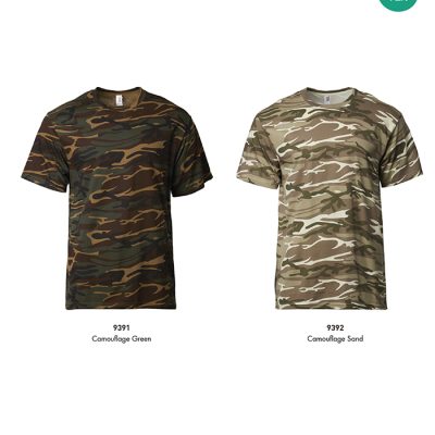 Anvil 939 Adult Midweight Camouflage Tee 170Gsm 2025 Color Options X Costumice Design