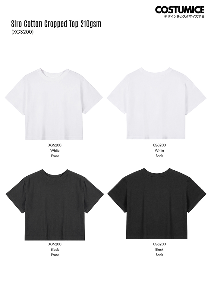 Siro Cotton Cropped Top 210gsm (XGS200) 9 Siro Cotton Cropped Top 210gsm (XGS200) - Image 8