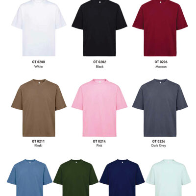 Oren Sport OT02 Oversized Premium Cotton Tee 260gsm 2026 Color Options X Costumice Design