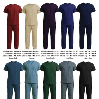 Unisex /Ladies Medical Scrub Set And Unisex Medical Scrub Top (Mr2 Mt-557/ Mt-657/ Mt-857) 13 Mr2 Mt-557 Mr-657 Mt-857 Unisex Ladies Medical Scrub Set Unisex Medical Scrub Top 2026 Color Options X Costumice Design